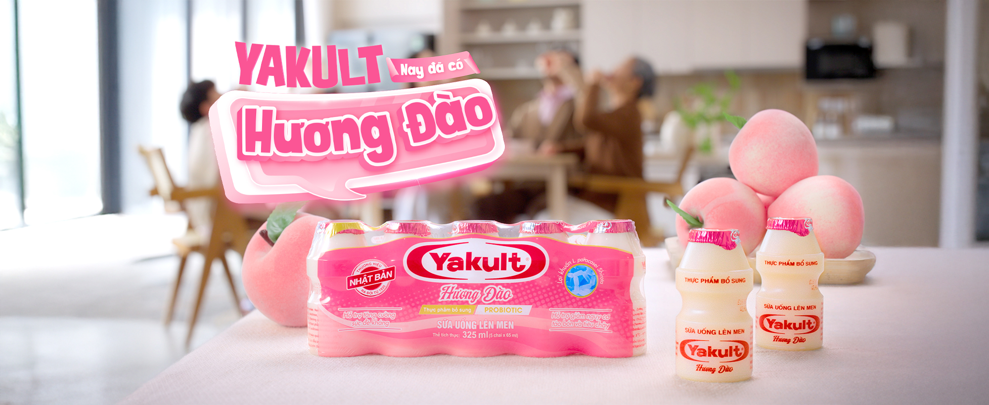 Yakult hương đào